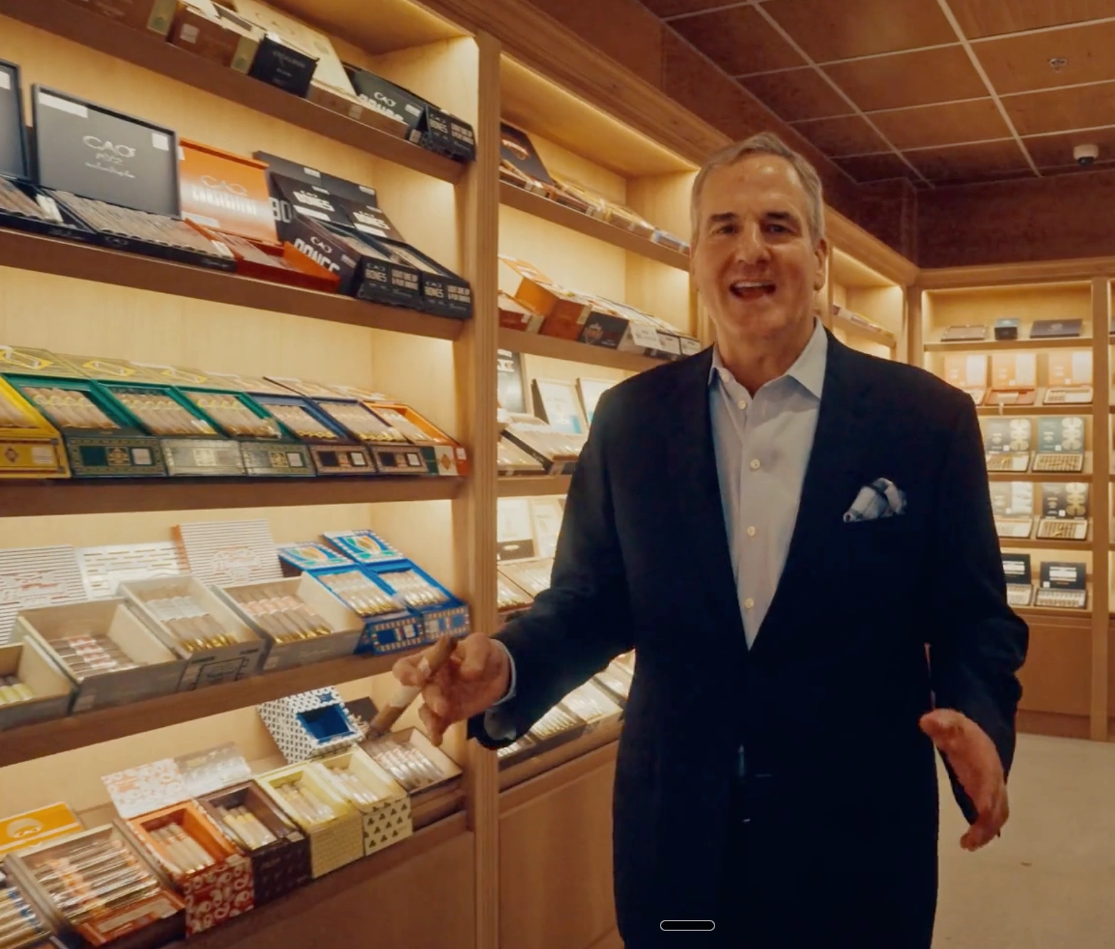 Single Malt humidor interior